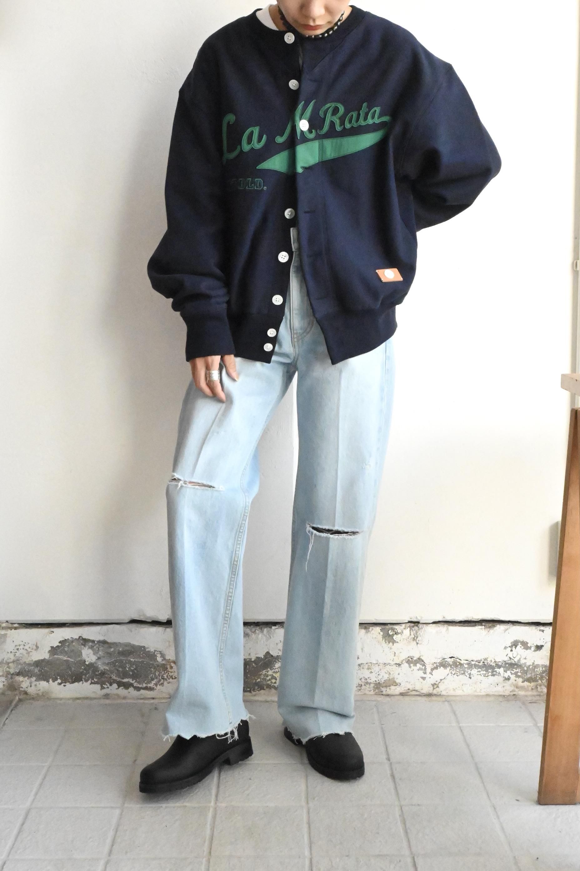 KHOKI Sweat Cardigan | Navy - HEIRLOOM