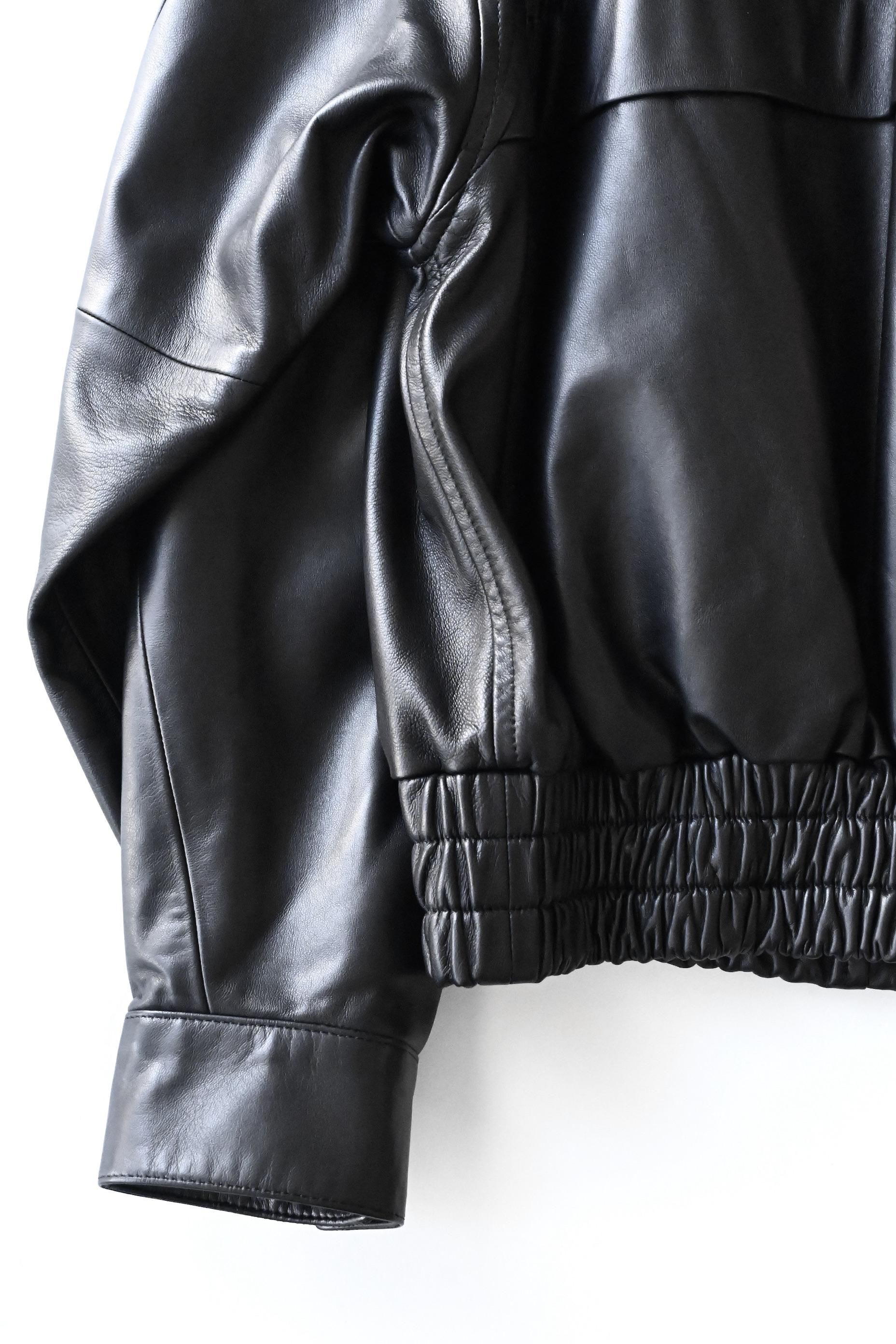 ジャケット・アウター phebus Lamb Leather Jacket phebus / Lamb Leather Jacket - Black - HEIRLOOM