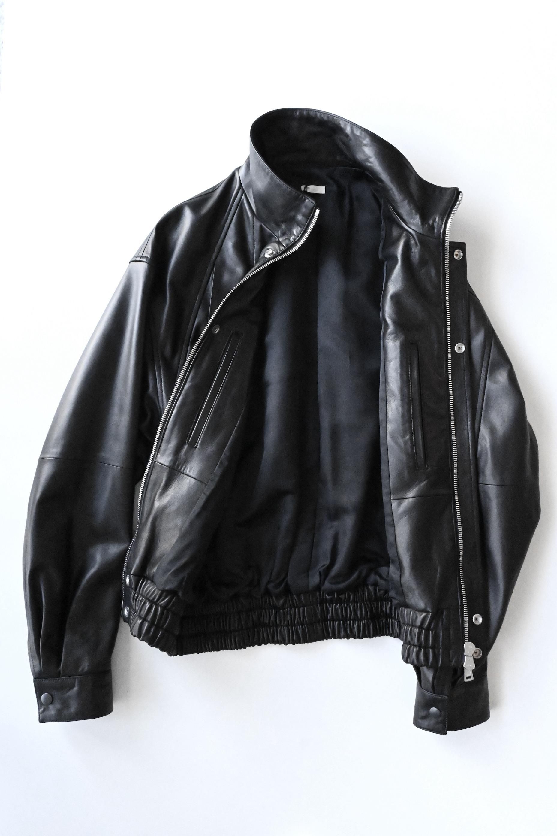 phebus / Lamb Leather Jacket - Black - HEIRLOOM