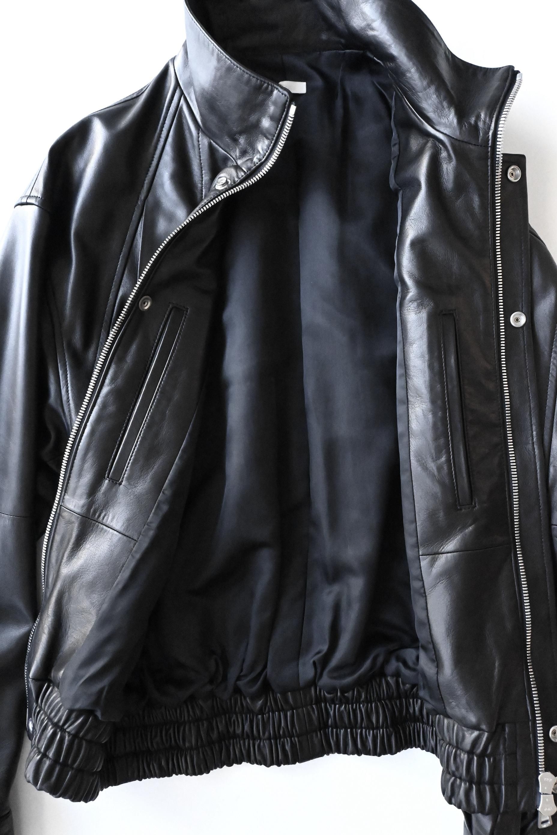 phebus / Lamb Leather Jacket - Black - HEIRLOOM