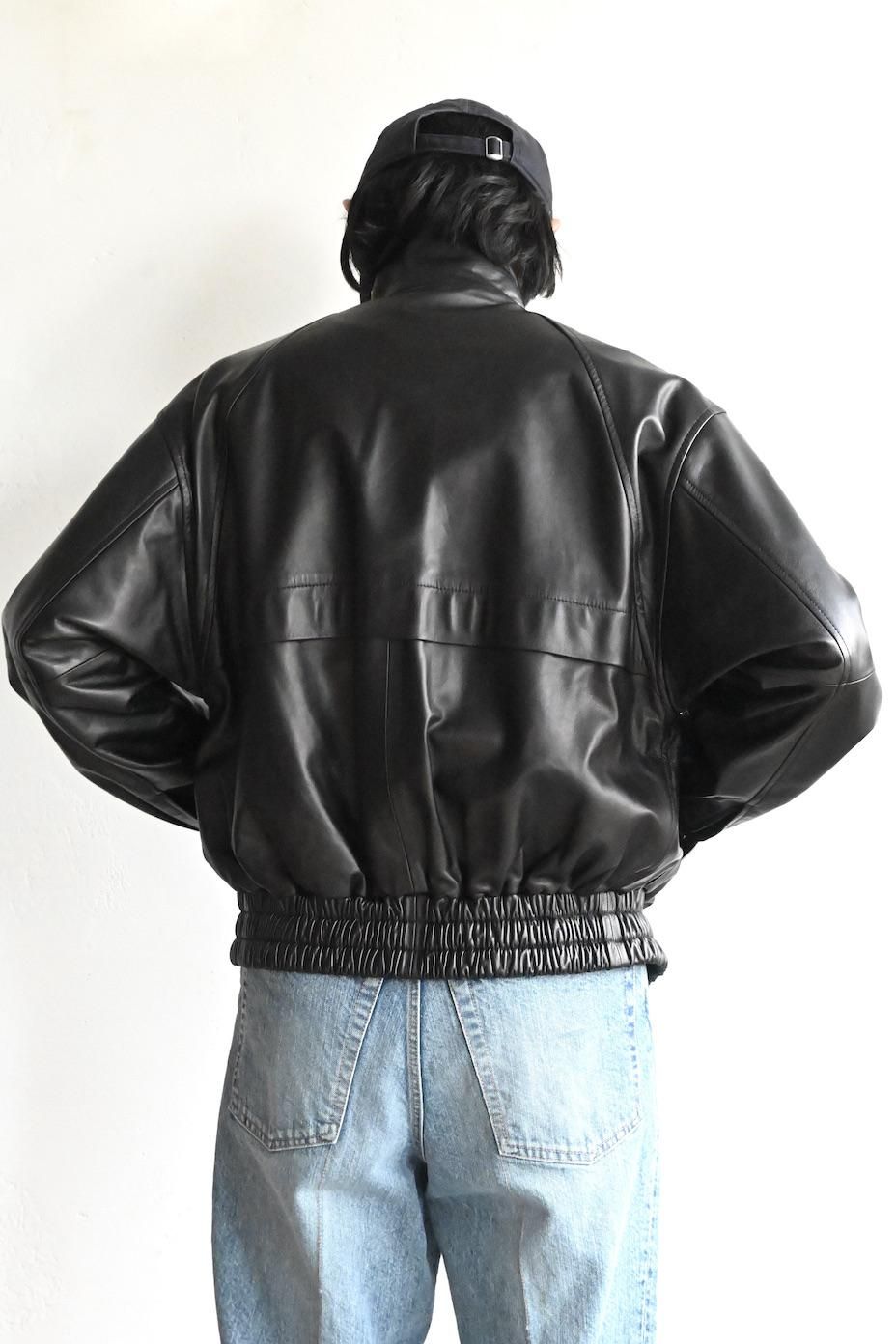ジャケット・アウター phebus Lamb Leather Jacket phebus / Lamb Leather Jacket - Black - HEIRLOOM