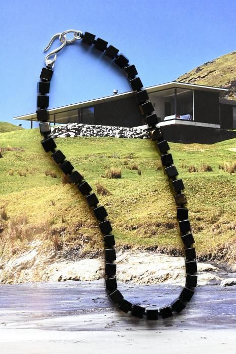 R.ALAGAN / Cube Stone Necklace - Black Onyx