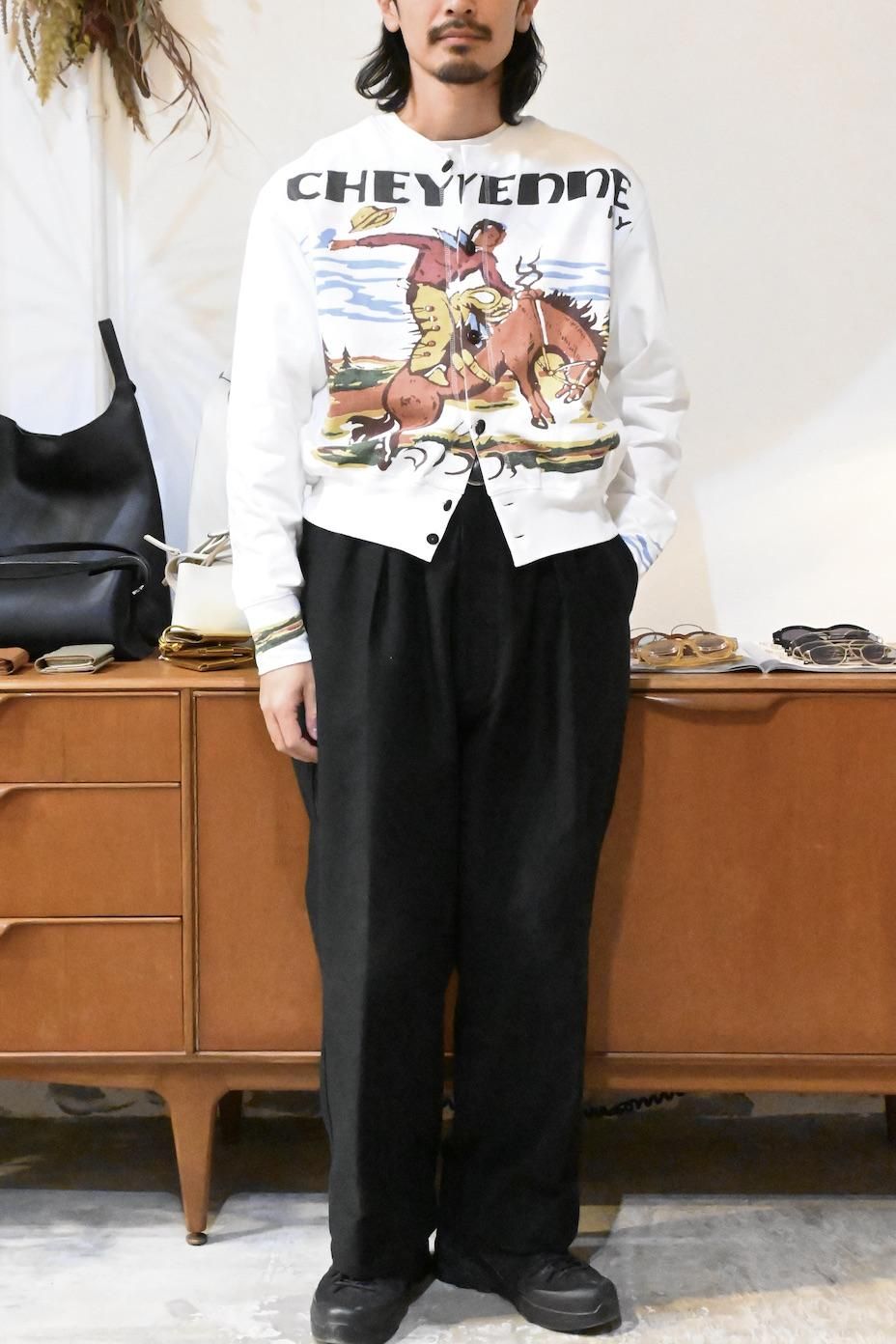 新品　KHOKI コッキ 25SS カウボーイカーディガン KHOKI | カウボーイプリントカーディガン - HEIRLOOM