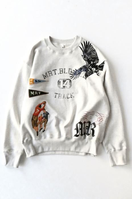 KHOKI / Multi embodied-design sweatshirt - Oatmeal