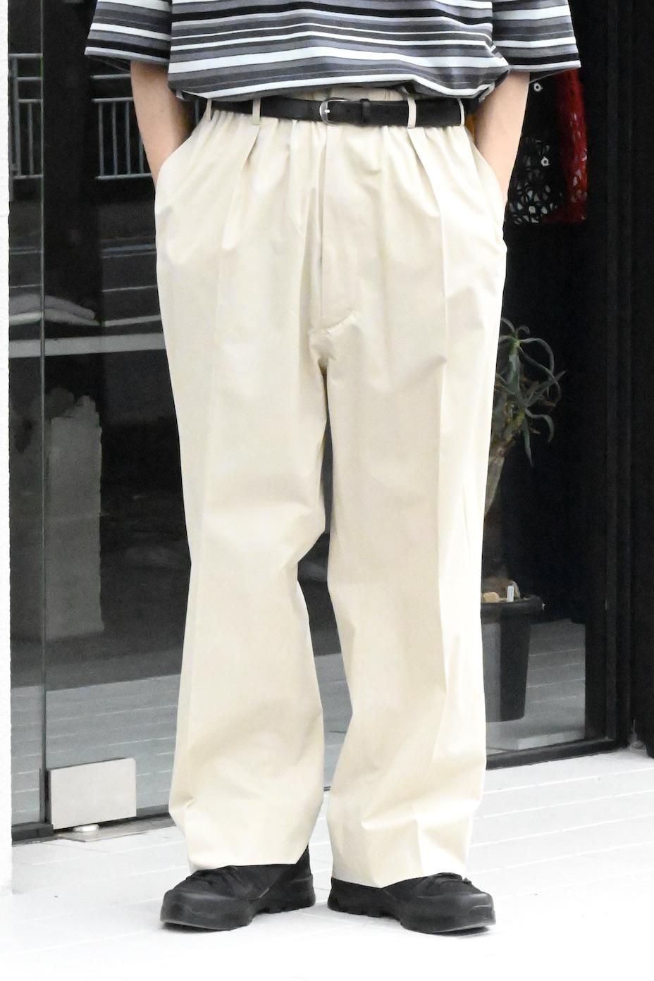 nonnotte | Elastic In Tuck Wide Trousers - HEIRLOOM