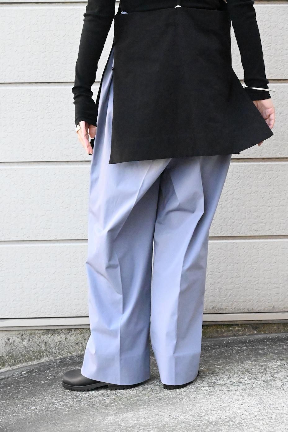 パンツ nonnotte wide trousers ノノット nonnotte 25aw ドレーピング5タックワイドトラウザー