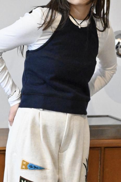 JUN MIKAMI / Sweat Halter neck - Navy