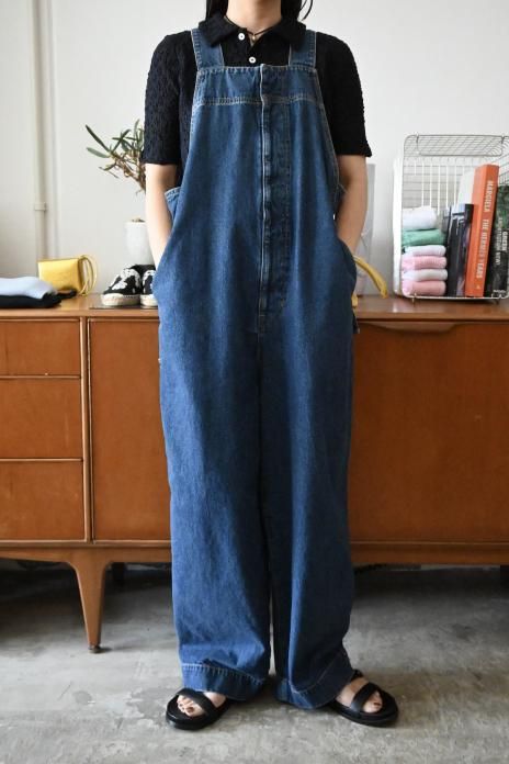 CURRENTAGE / Loose Fitting Overall - Indigo Blue