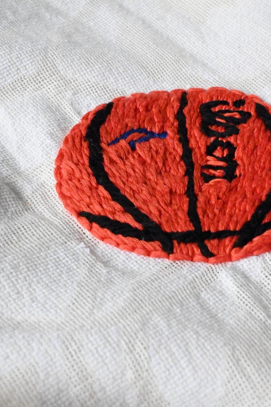 KHOKI | Hand Embroidered-Design Long Sleeve Shirt | White - HEIRLOOM