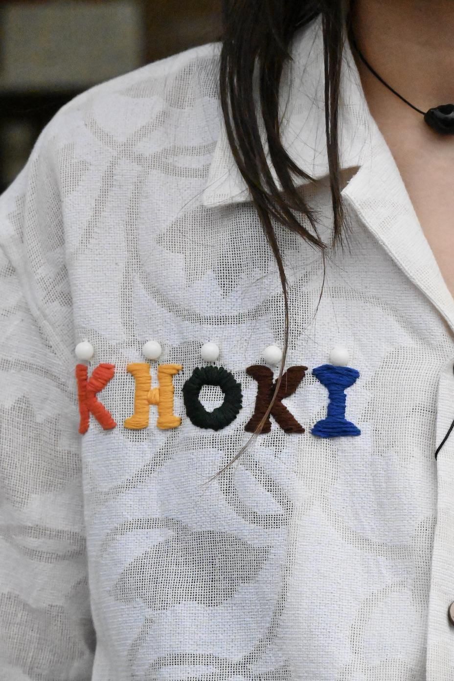 KHOKI | Hand Embroidered-Design Long Sleeve Shirt | White