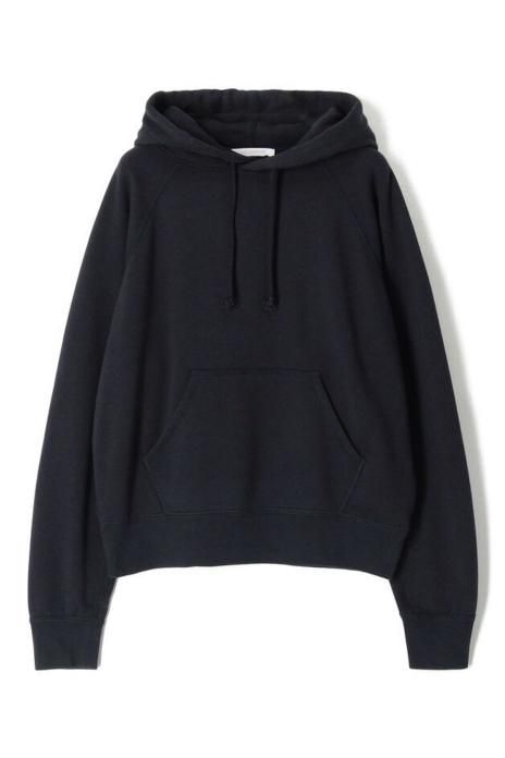 GALERIEVIE / Suvin Cotton Jersey Hooded Pullover - Navy