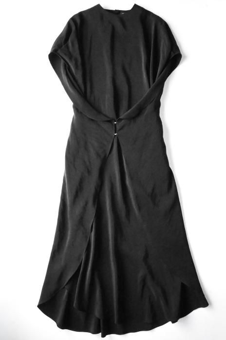 PHOTOCOPIEU / ROUND CAFTAN DRESS - BLACK