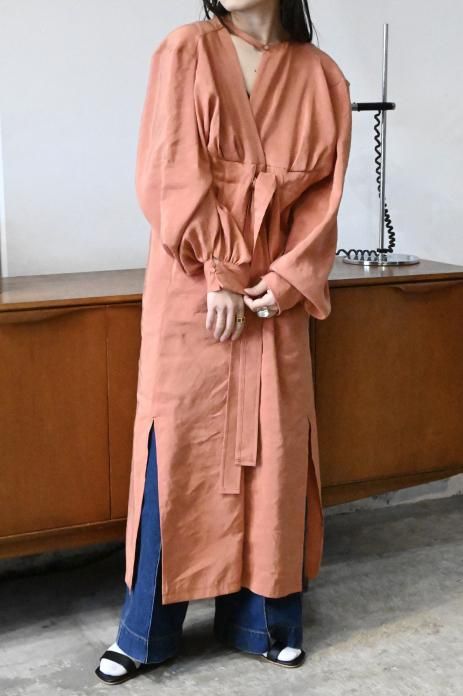 PHOTOCOPIEU / TIE WAIST DRESS - CORAL