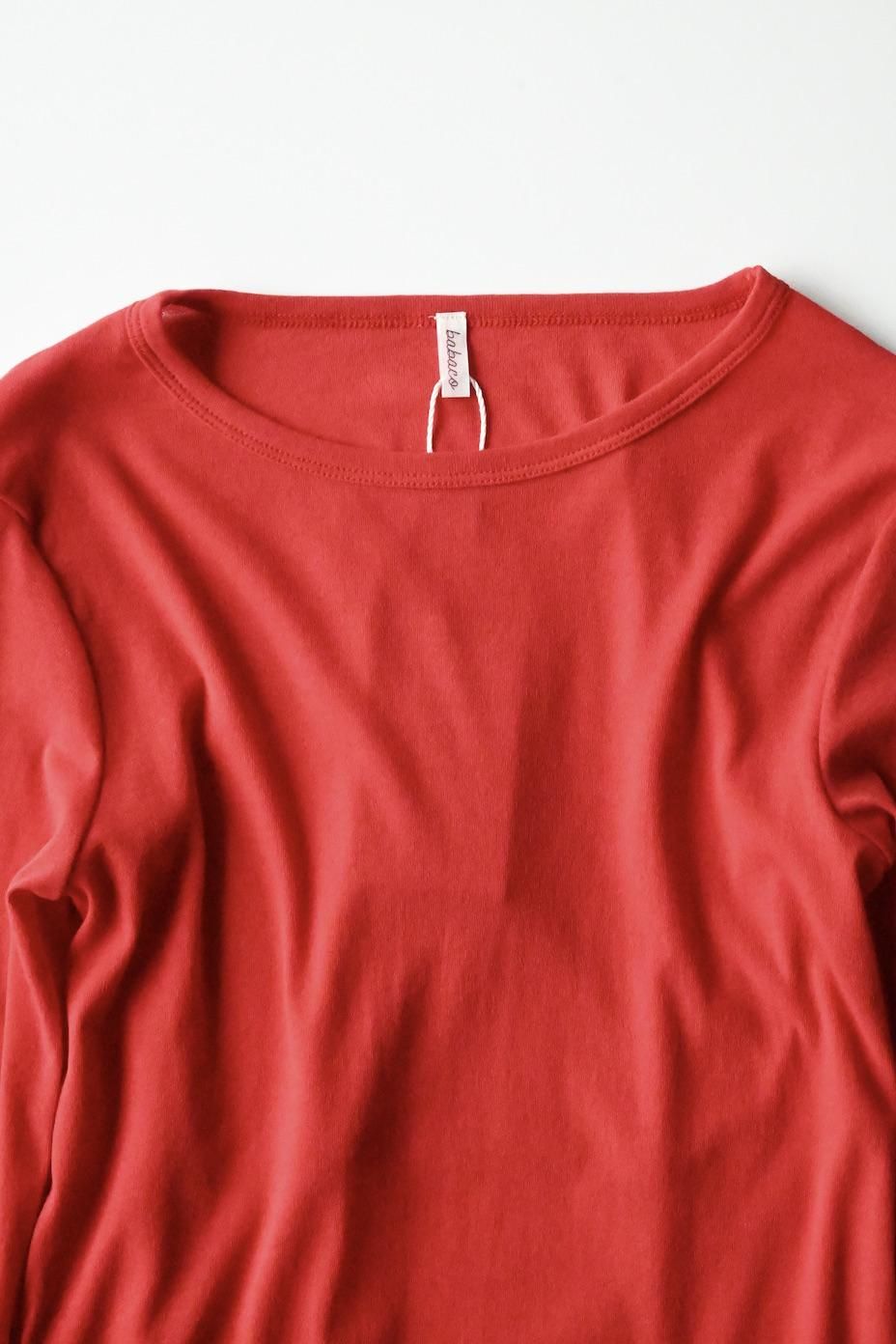 babaco | Twisted Cotton Back Layered T-shirt - HEIRLOOM