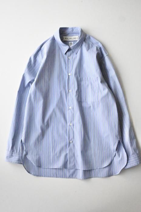 POLYPLOID / CLASSIC POCKET SHIRT B - BLUE STRIPE