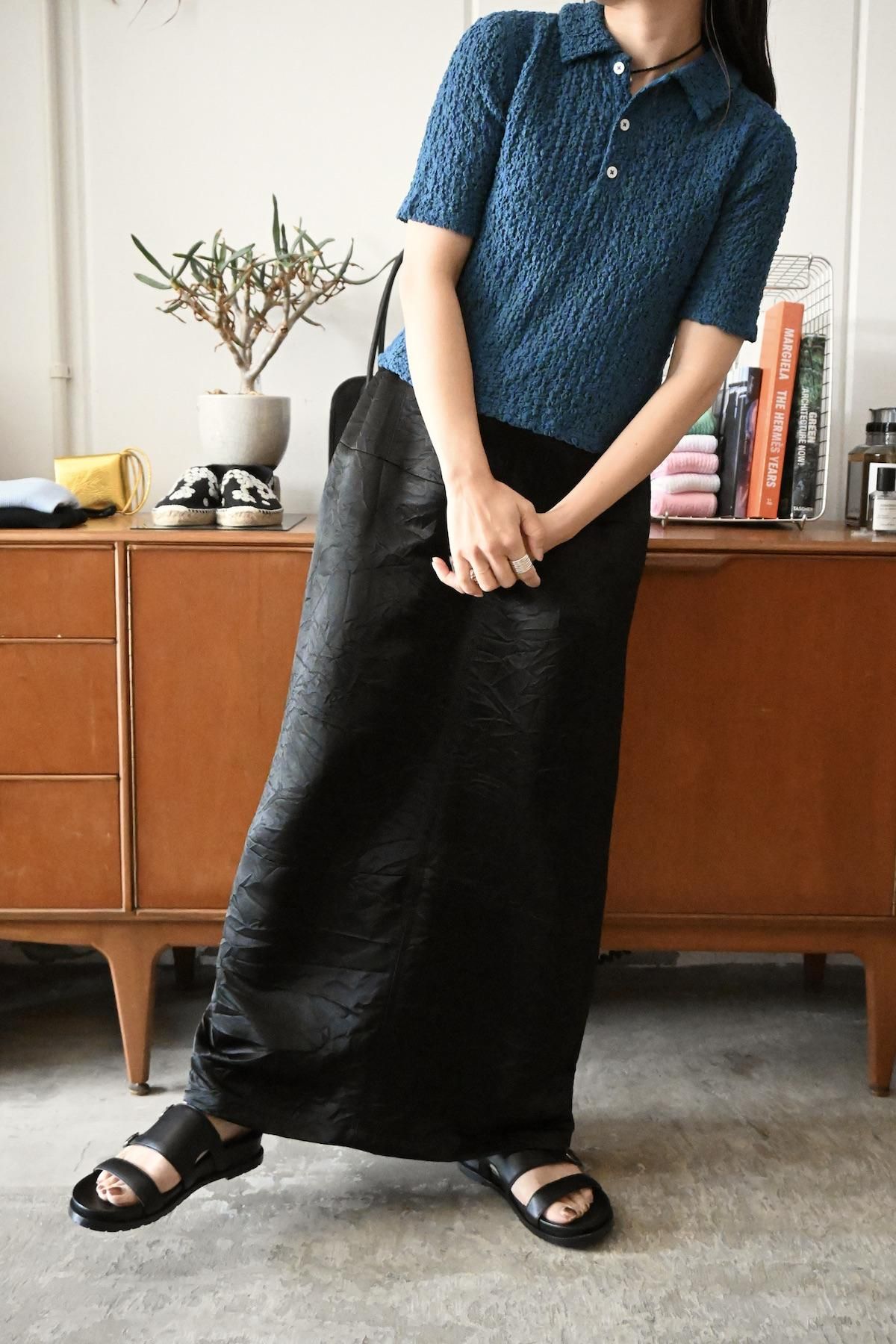セールPHOTOCOPIEU フォトコピュー　未使用ブラックロングスカート PHOTOCOPIEU(フォトコピュー)のZIP－DETAIL LONG SKIRT通販