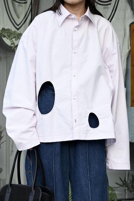 jonnlynx / HORSE CLOTH SHIRT - PINK WHITE