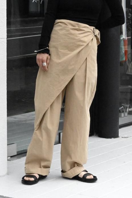 CURRENTAGE / Typewriter Pants - Beige