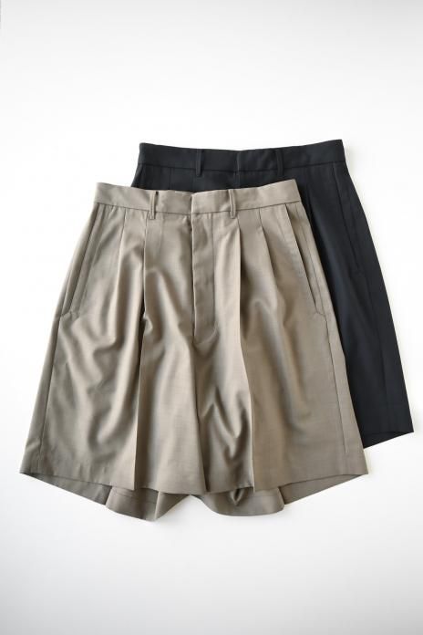 HAVERSACK / Typewriter 2tuck  wide shorts (Men)