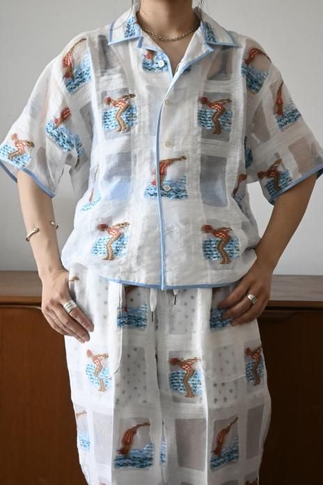 jonnlynx / swimming girl shirts - white