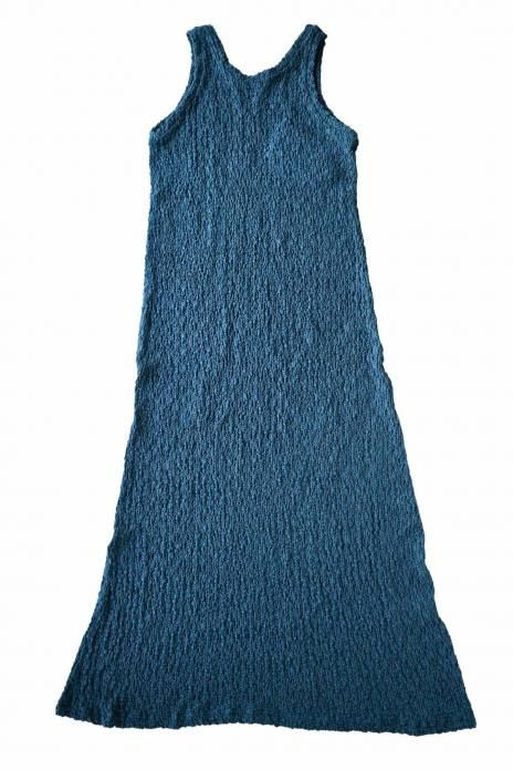 CURRENTAGE / LACY KNIT ONE PIECE - BLUE