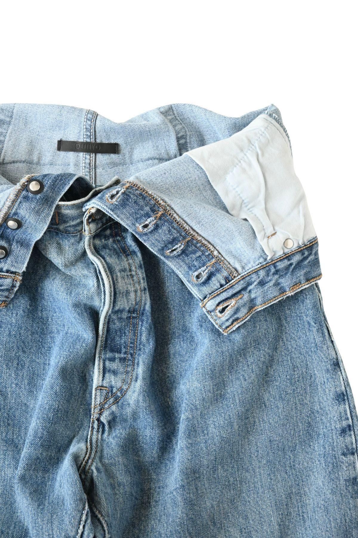 【QUIITO】W WAIST DENIM PT QUIITO / W WAIST DENIM PT - HEIRLOOM