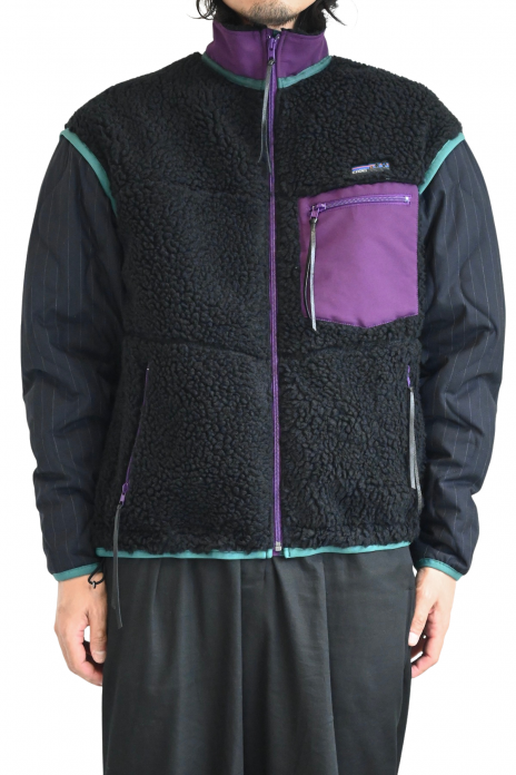 KHOKI / Feece-texture jacket - BLACK