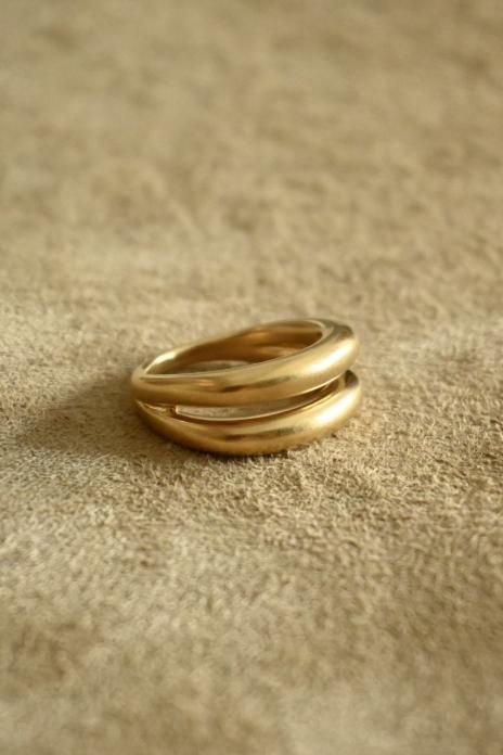 Sapir Bachar / GOLD TWO DUNES RING - gold