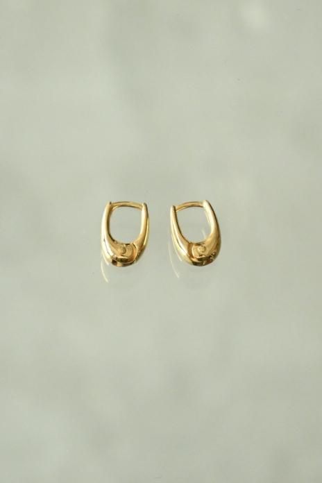 R.ALAGAN / TINY THIN HOOPS - (GOLD)