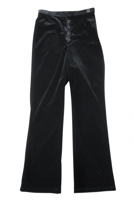 JUN MIKAMI / VELVET PANTS - BLACK