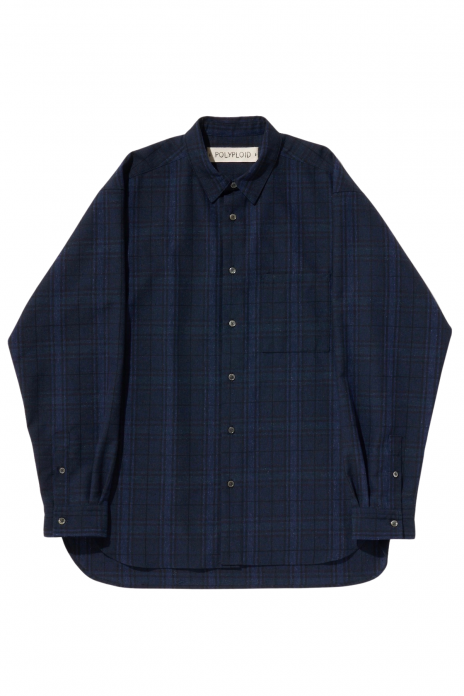 POLYPLOID / CLASSIC POCKET SHIRTS B - NAVY BLACK