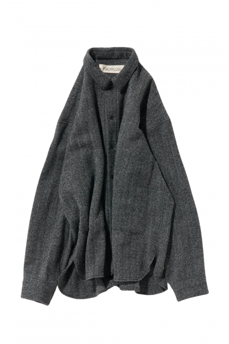 POLYPLOID / SHIRTS JACKET C - GRAY