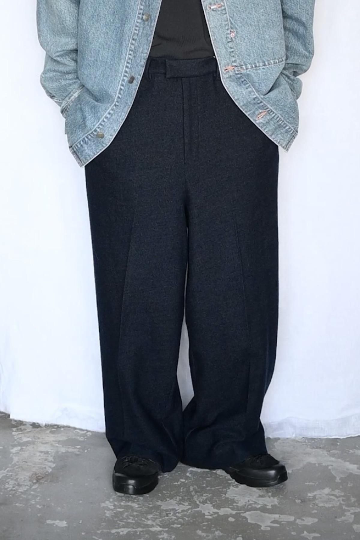 nonnotte | Wide Straight Trousers - HEIRLOOM