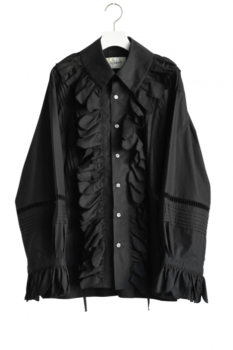 JUN MIKAMI / RAFFLE SHIRT - BLACK