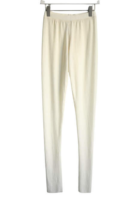jonnlynx / WOOL RIB PANTS - WHITE