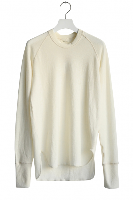 jonnlynx / WOOL RIB TEE - WHITE