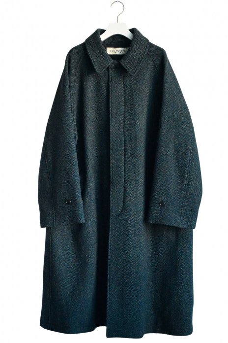 POLYPLOID / LONG COAT B - NAVY MIX