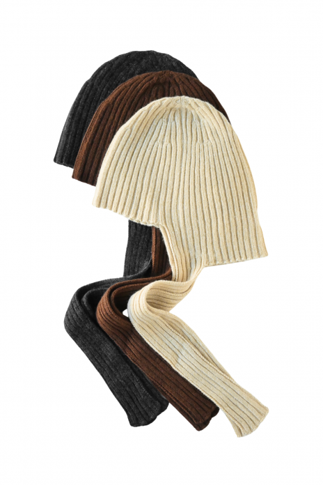 babaco / 	CASHMERE RIBBED KNIT CAP
