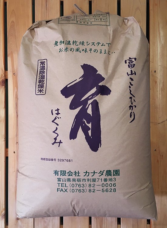 こしひかり育(玄米) 30kg - 有限会社カナダ農園