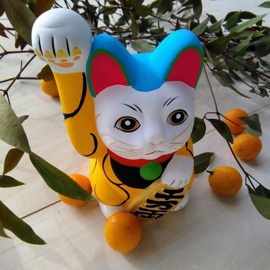 招き猫and子ぶた【常滑焼/貯金箱】 招き猫and子ぶた【常滑焼/貯金箱】