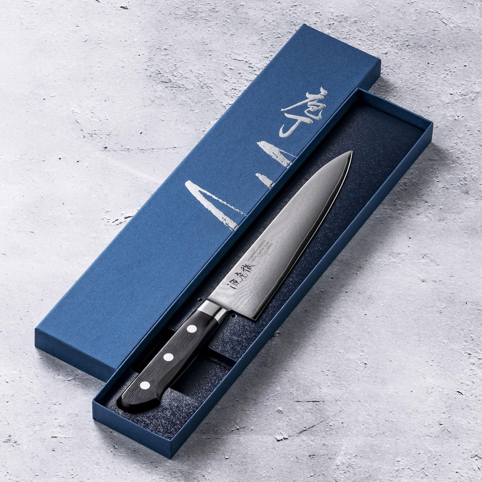 源虎徹 銀彩ダマスカス 牛刀包丁 180mm 源虎徹 銀彩ダマスカス 牛刀包丁 180mm