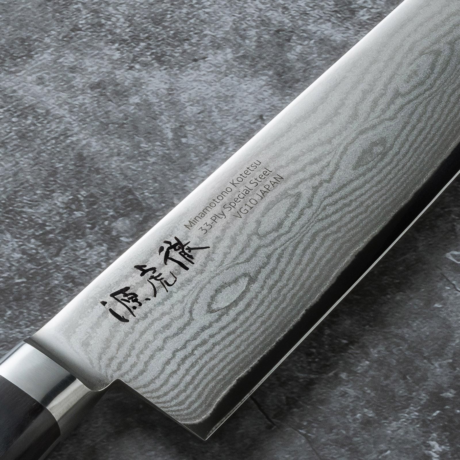 源虎徹 銀彩ダマスカス ペティナイフ 120mm