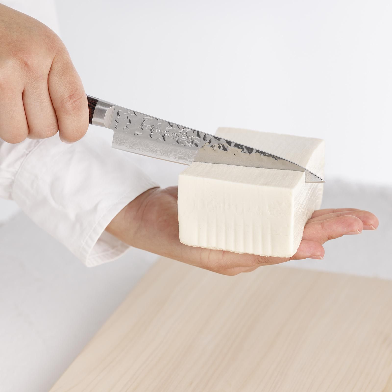 さくさく 槌目ダマスカス ペティナイフ 135mm