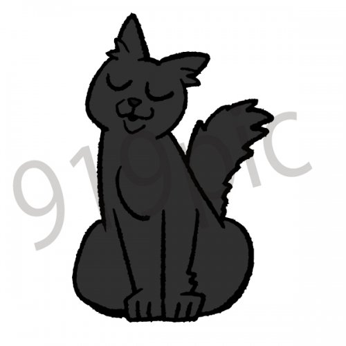 黒猫 イラスト ペット 野良猫 子猫 黒猫 ねこ ネコ