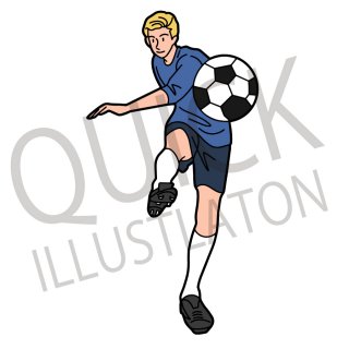 サッカー ストックイラストshop クイックイラストレーション Pro