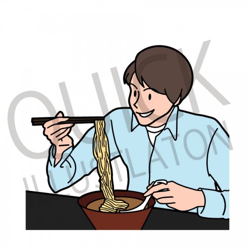 ラーメン イラスト フード 食べ物 和食 料理 中華料理