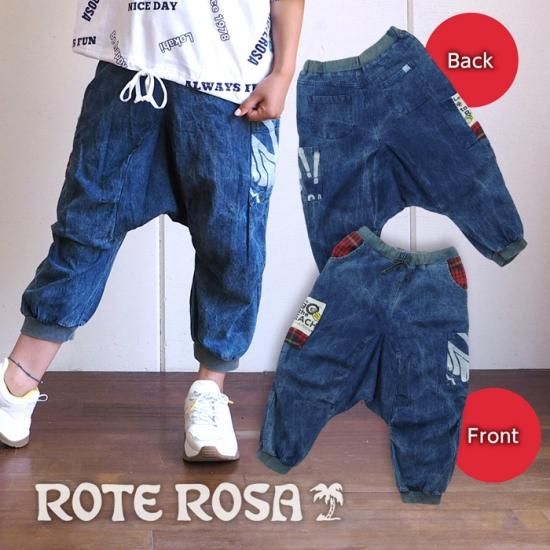 Rote Rosa ローテローザ ポッケさるイラストデニムサルエルパンツ エルロデオ公式通販サイト Rote Rosa ローテローザ ポッケさるイラストデニムサルエルパンツ エルロデオ公式通販サイト