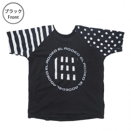 スタンプロゴ ラグランtシャツ 染めブラック エルロデオ公式通販サイト スタンプロゴ ラグランtシャツ 染めブラック エルロデオ公式通販サイト