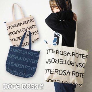 ROTE ROSA(ローテローザ)手描きロゴプリント トートBAG