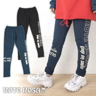 ROTE ROSA(ローテローザ)サイドロゴ ストレッチパンツ